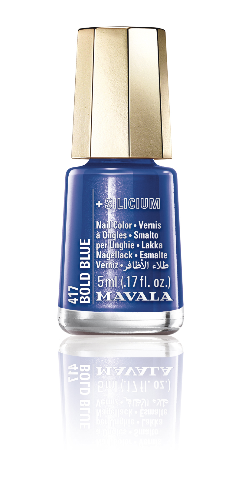 417 Bold Blue - der Vegane Nagellack +Silicium , verleiht den Nägeln Widerstandskraft und Flexibilität - 11 free Rezeptur 